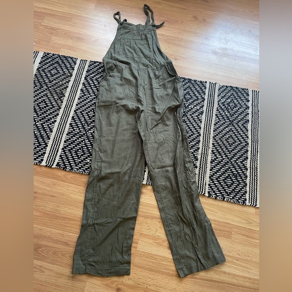 SO Pants - SO Green Utility Jumpsuit with Adjustable Waist